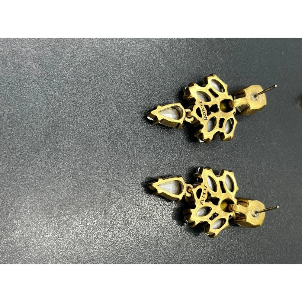 J. Crew Retired Aurora Borealis Crystal Rhinestone‎ Statement Dangle Earrings